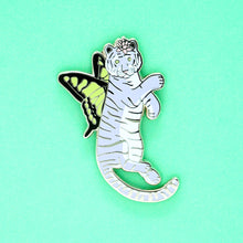 Load image into Gallery viewer, Pastel butterfly tiger enamel pin