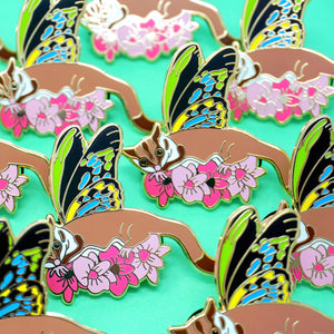 Sugar glider enamel pin