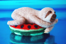 Load image into Gallery viewer, Needle felted pool party sloth