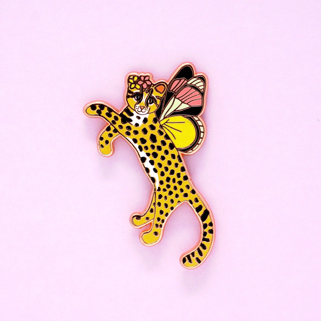 Oncilla butterfly enamel pin