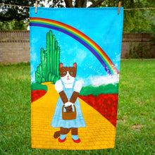 Load image into Gallery viewer, Wizard of Oz cat tea towel