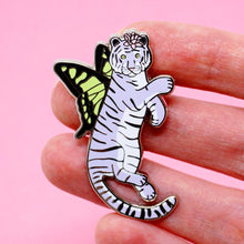 Load image into Gallery viewer, Pastel butterfly tiger enamel pin